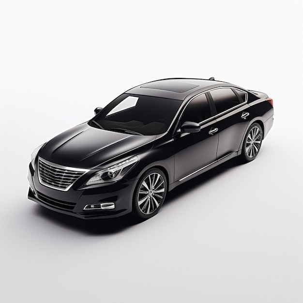 Coche 3d con fondo simple.