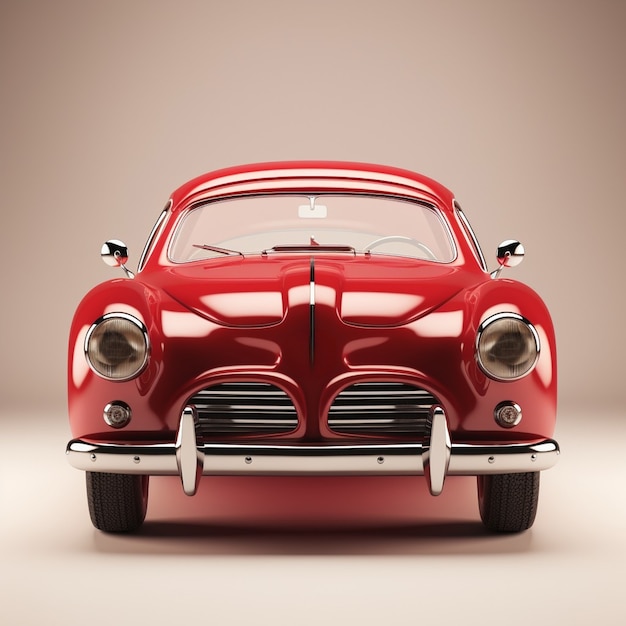 Coche 3d con fondo simple.