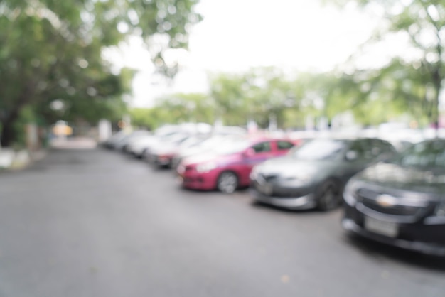 coche de estacionamiento borrosa abstracta