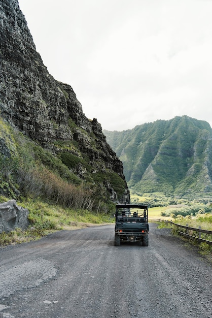 Foto gratuita coche jeep en hawaii