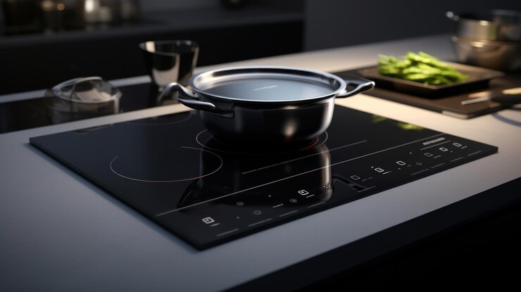 La cocina brilla con su nueva cocina de inducción elegante