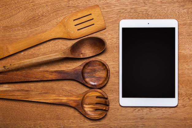 Foto gratuita cocina. utensilio de madera