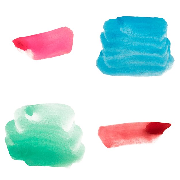 Colección de manchas de acuarela