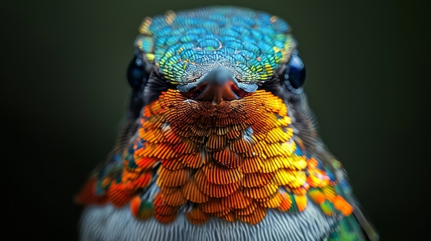 Foto gratuita colibrí fotorrealista al aire libre en la naturaleza