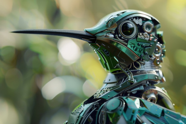 El colibrí robot futurista