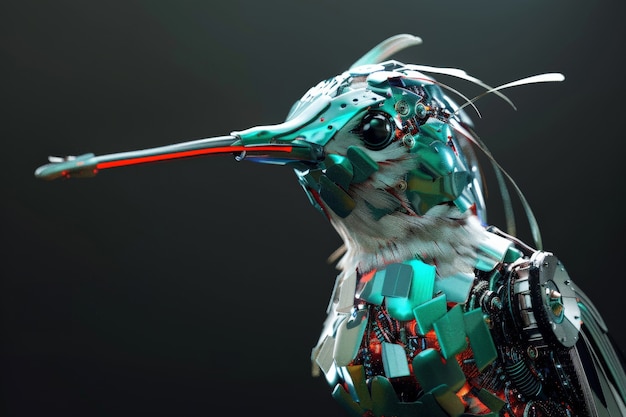 El colibrí robot futurista