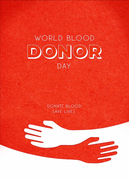 Collage creativo del día mundial del donante de sangre.