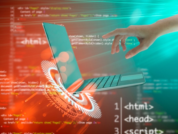 Collage de fondo de programación
