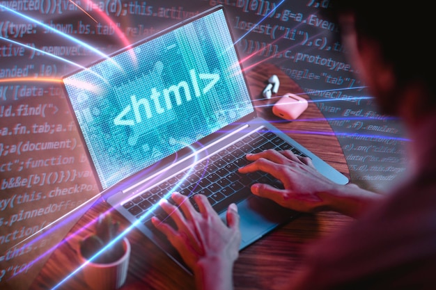 Collage de fondo de programación