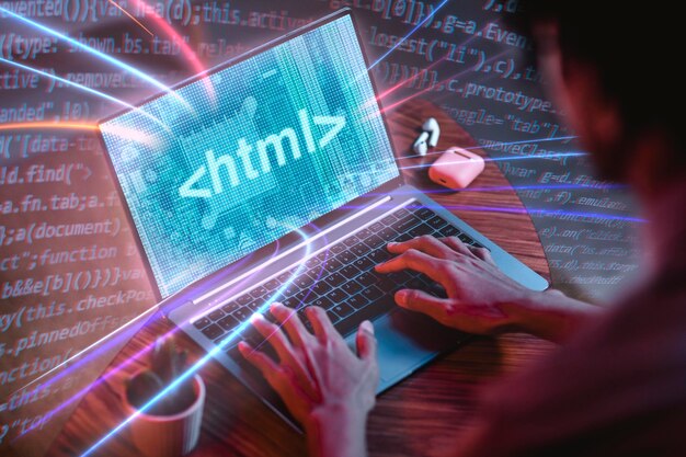 Collage de fondo de programación