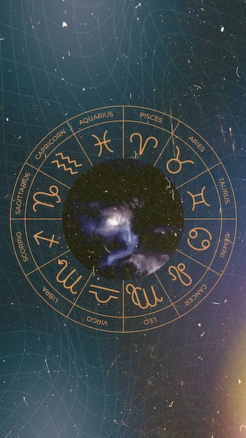Foto gratuita collage de horóscopo y astrología