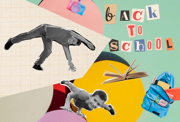 Collage sobre el concepto de infancia