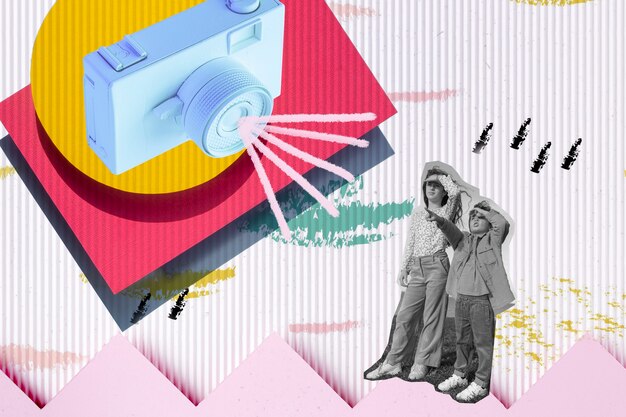 Collage sobre el concepto de infancia