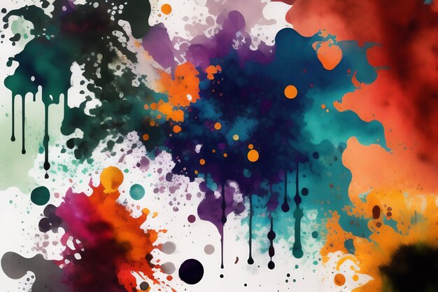 Una colorida pintura de acuarela con la palabra arte en ella