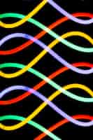 Foto gratuita colorido patrón abstracto de tubo de luz de neón