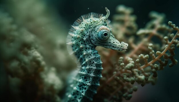 Coloridos peces de arrecife nadan en aguas tropicales generados por IA