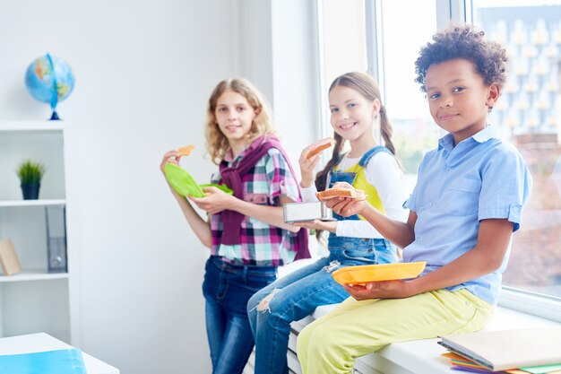 Comer después de la clase