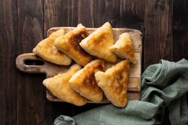 Comida alta en proteínas de pastelería cerrar detalle