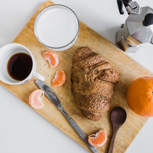 Comida de desayuno de primer plano