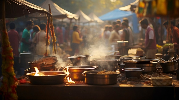 Foto gratuita comida preparada para celebrar el día de la república de la india