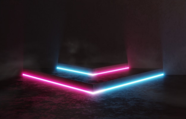 Composición abstracta de luz ultravioleta uv