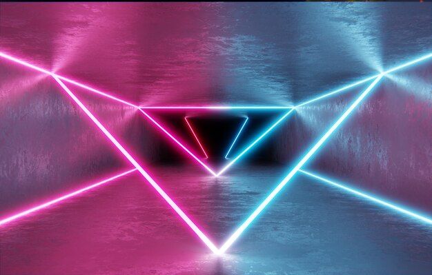 Composición abstracta de luz ultravioleta uv