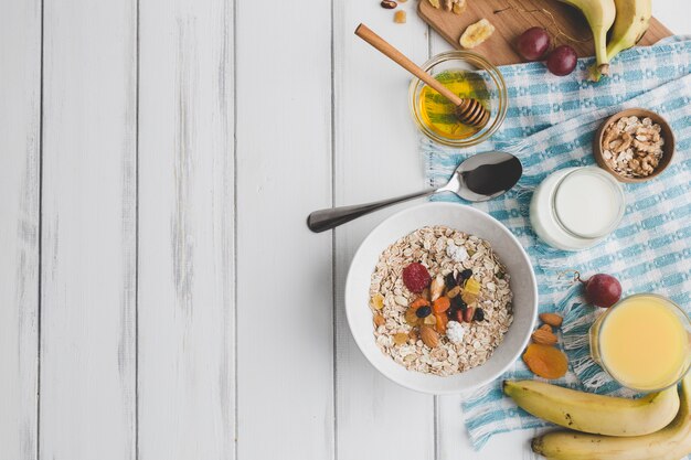 Composición de alimentos para el desayuno