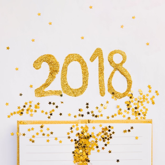 Foto gratuita composición de año nuevo con números