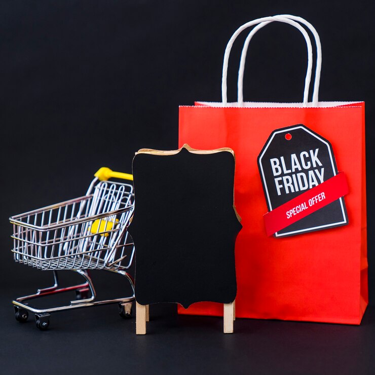 Foto gratuito composición de black friday