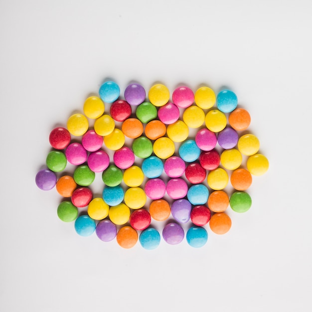 Composición de botones dulces