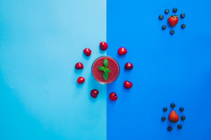 Foto gratuito composición de círculos de frutas