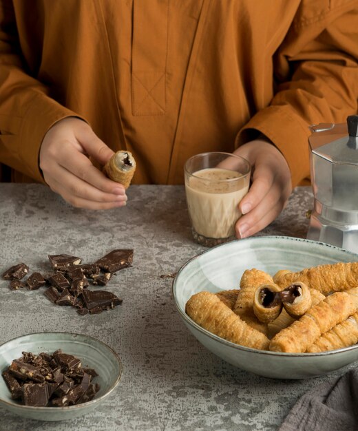 Composición del delicioso plato de tequeños