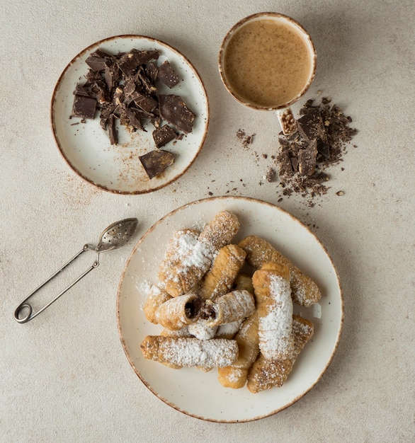 Foto gratuita composición del delicioso plato tradicional tequeño