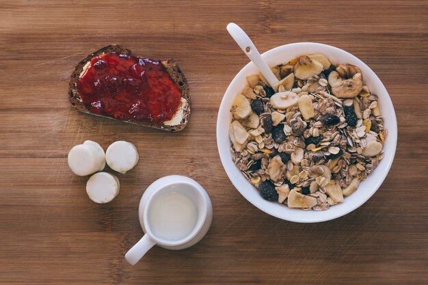 Composición de desayuno