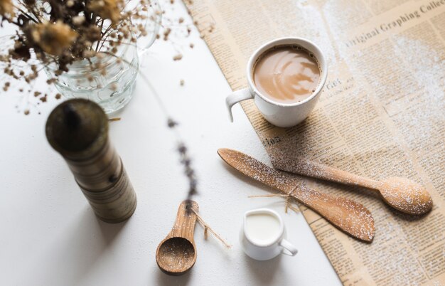 Composición de desayuno