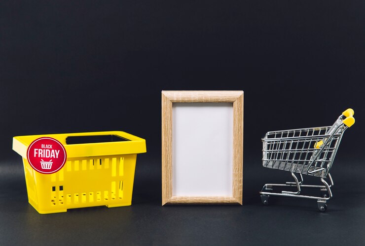 Foto gratuito composición de descuentos de black friday