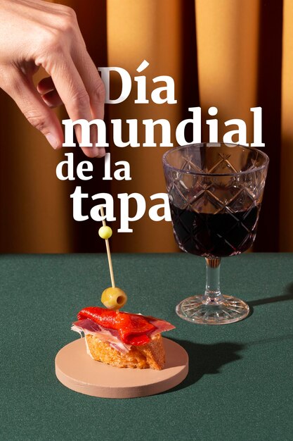 Composición del día mundial de las tapas