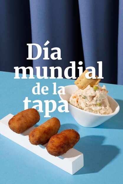 Composición del día mundial de las tapas