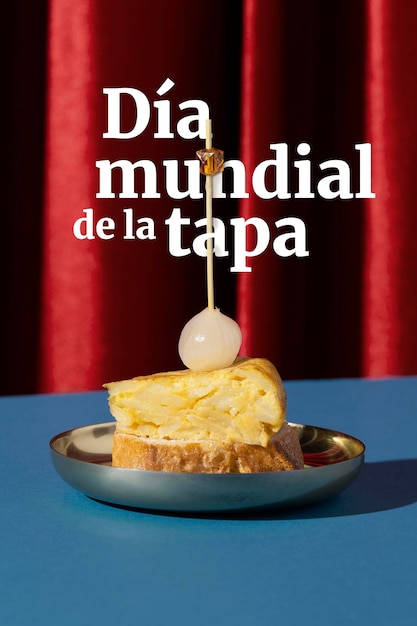 Foto gratuita composición del día mundial de las tapas