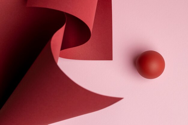 Composición de elementos de diseño abstracto renderizado 3D