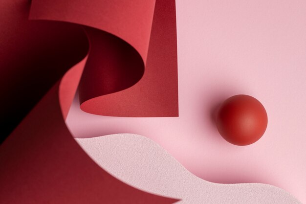 Composición de elementos de diseño renderizado 3D