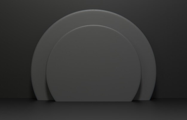 Composición de escena minimalista para presentación de producto.