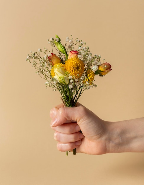 Composición de hermosos elementos del día de la madre.