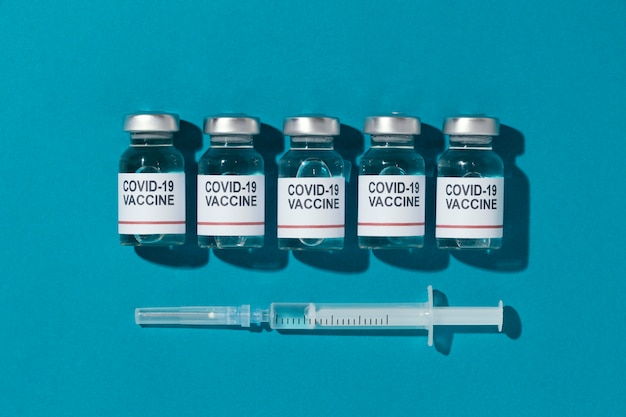Composición mínima de botellas de vacuna.