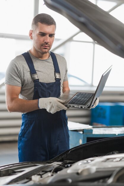 Composición de negocio de reparación de coches