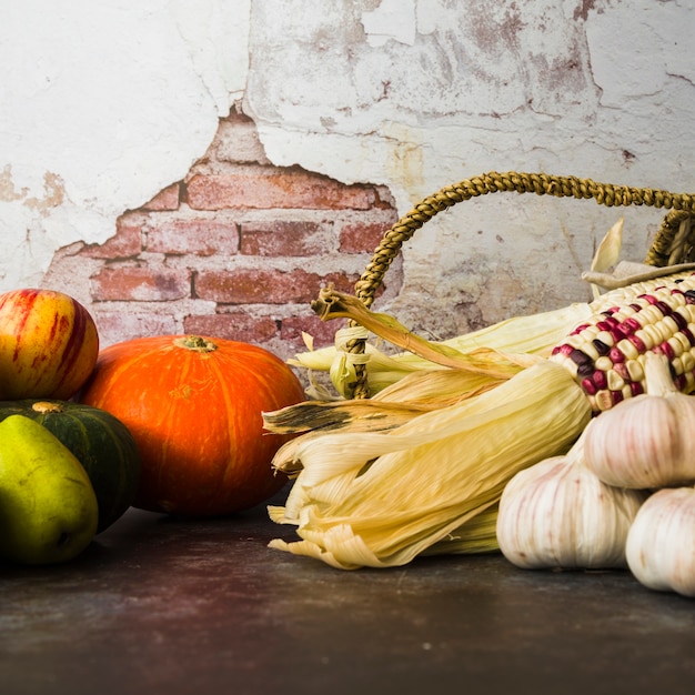 Composición vegetal con calabaza