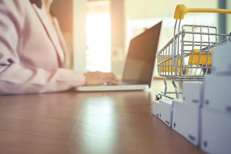 Foto gratuito comprar comercio tarjeta de crédito entrega de la tarjeta