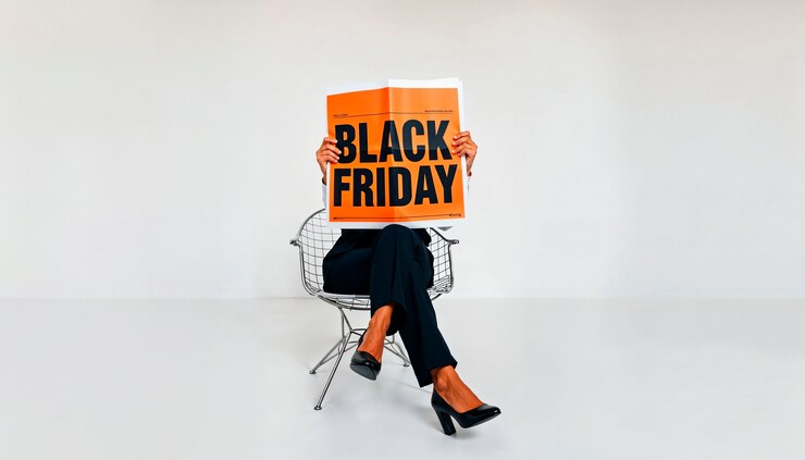 Foto gratuito compras del viernes negro