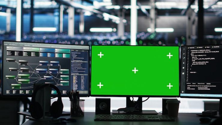 Foto gratuito las computadoras de maqueta en las instalaciones del centro de datos administran el hardware de las supercomputadoras
