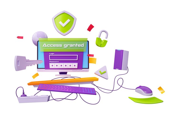 Photo Gratis computer security data protection concept